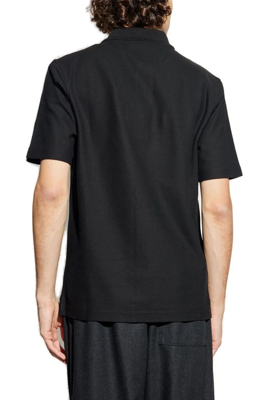 Lanvin Logo Embroidered Short-Sleeved Polo Shirt