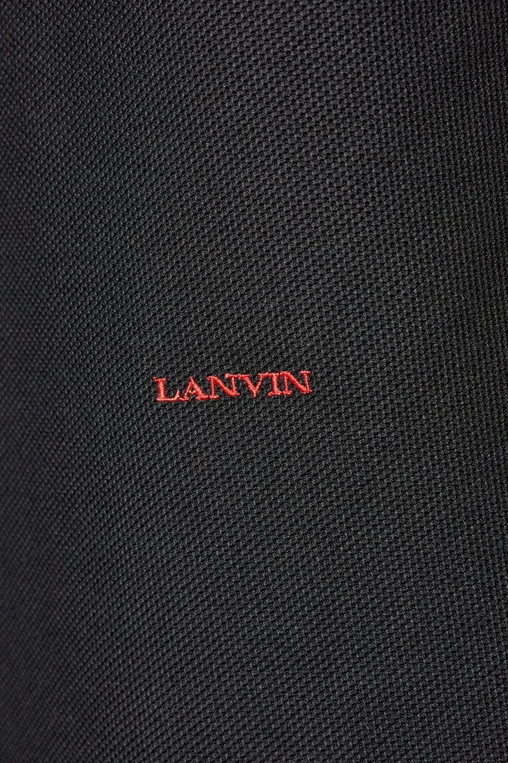 Lanvin Logo Embroidered Short-Sleeved Polo Shirt