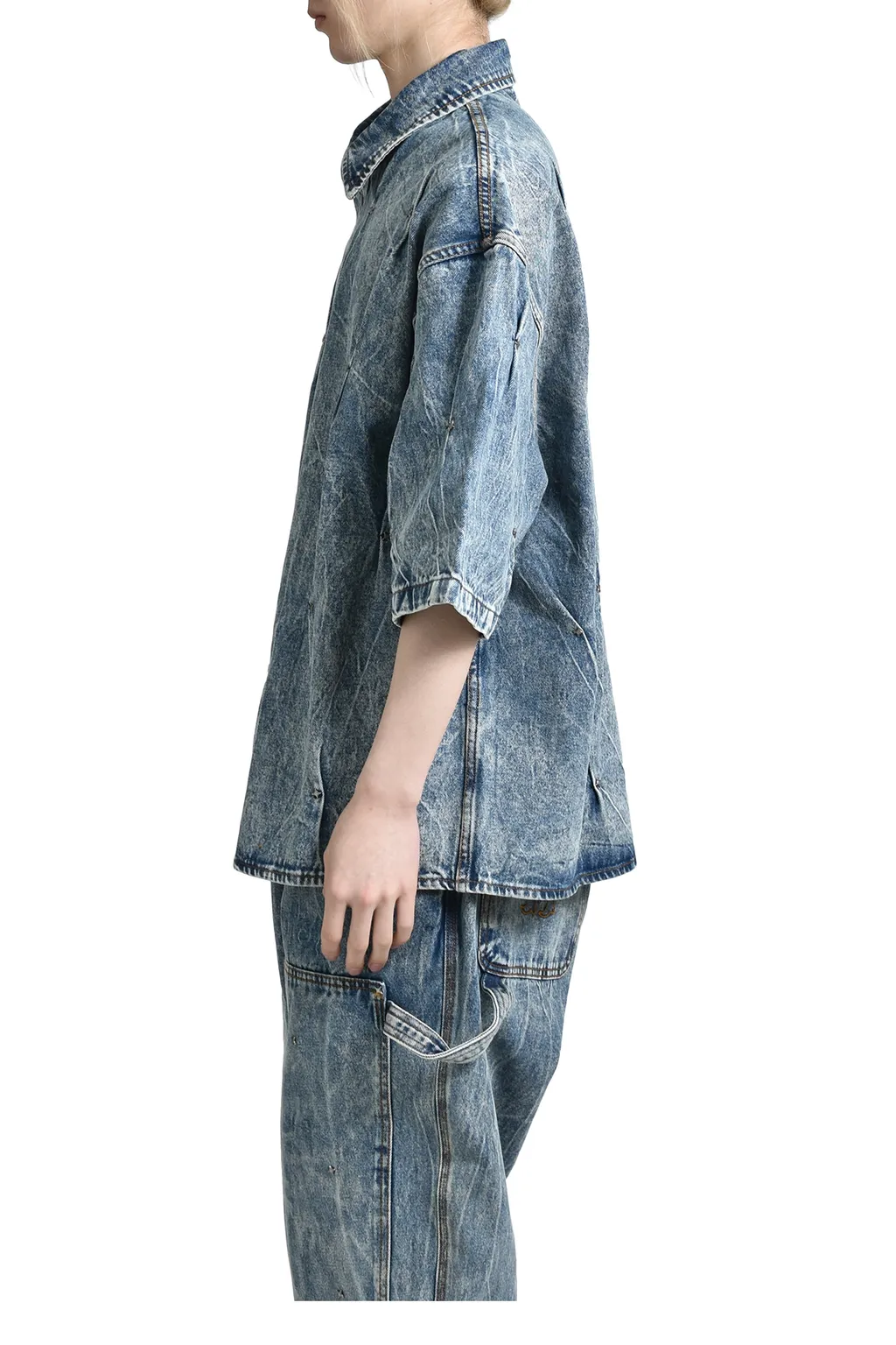 Multi Rivet Shirt Blue / Lt. Blu