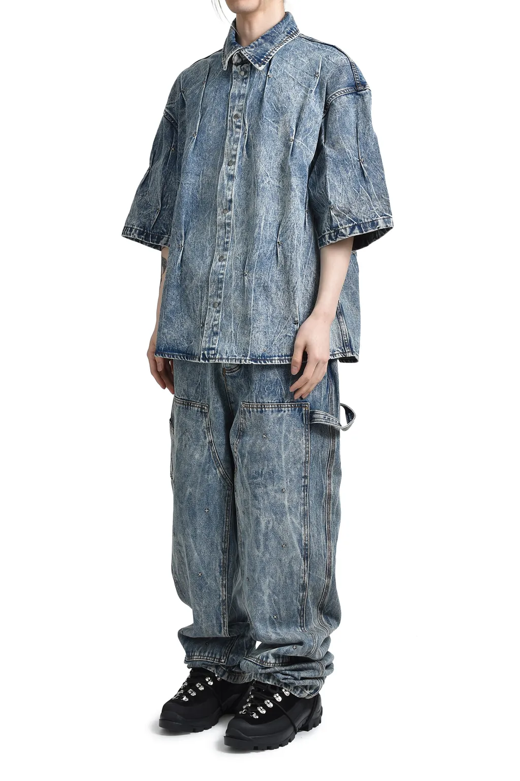 Multi Rivet Shirt Blue / Lt. Blu