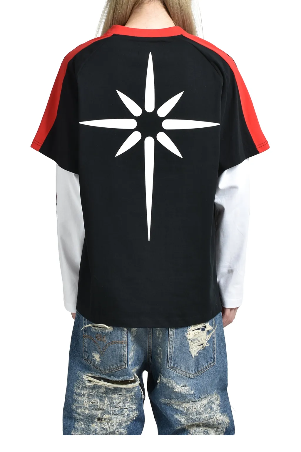Baseball Longsleeve Polo / Blk