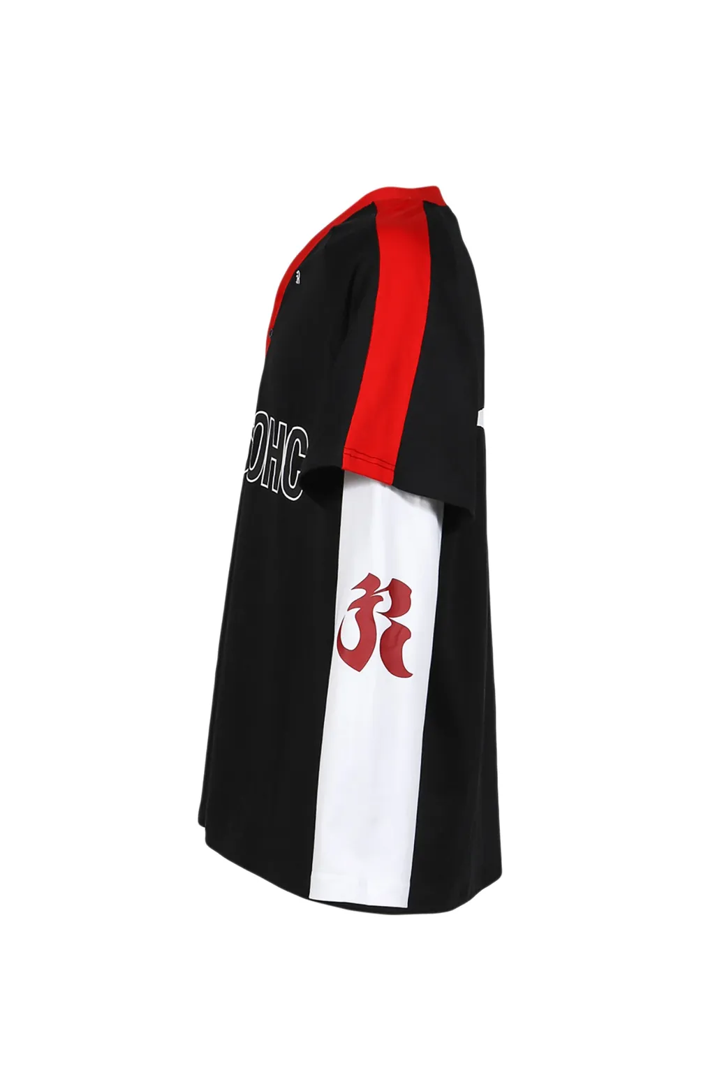 Baseball Longsleeve Polo / Blk