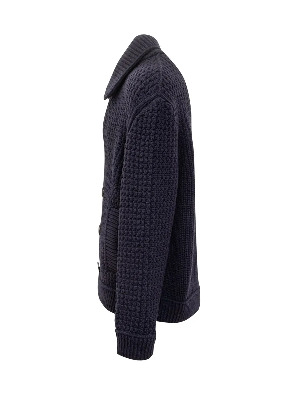 Lanvin Double-Breasted Chunky Knitted Cardigan