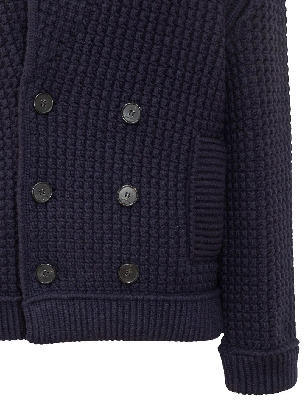 Lanvin Double-Breasted Chunky Knitted Cardigan
