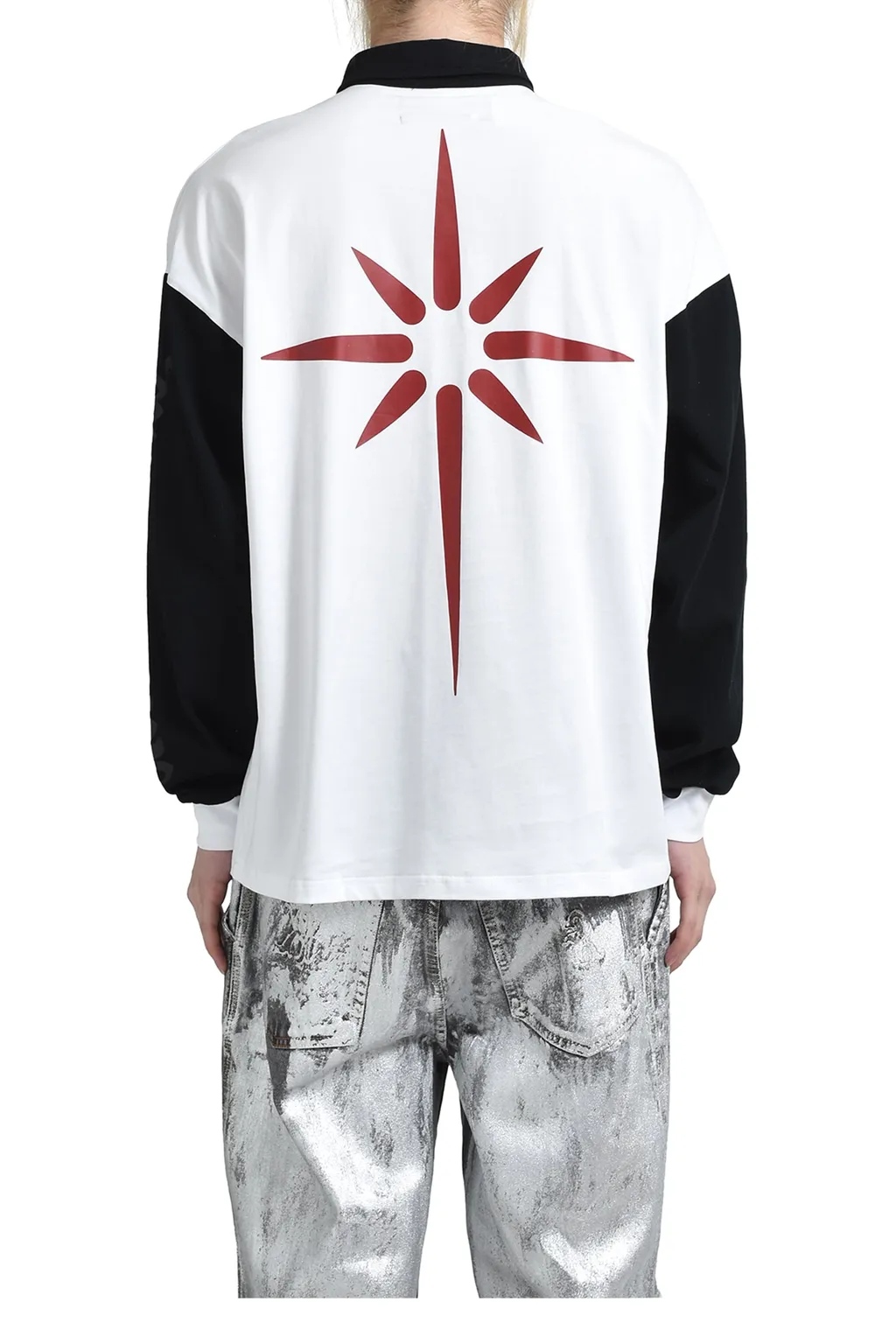 Rugby Long Sleeve Polo / White
