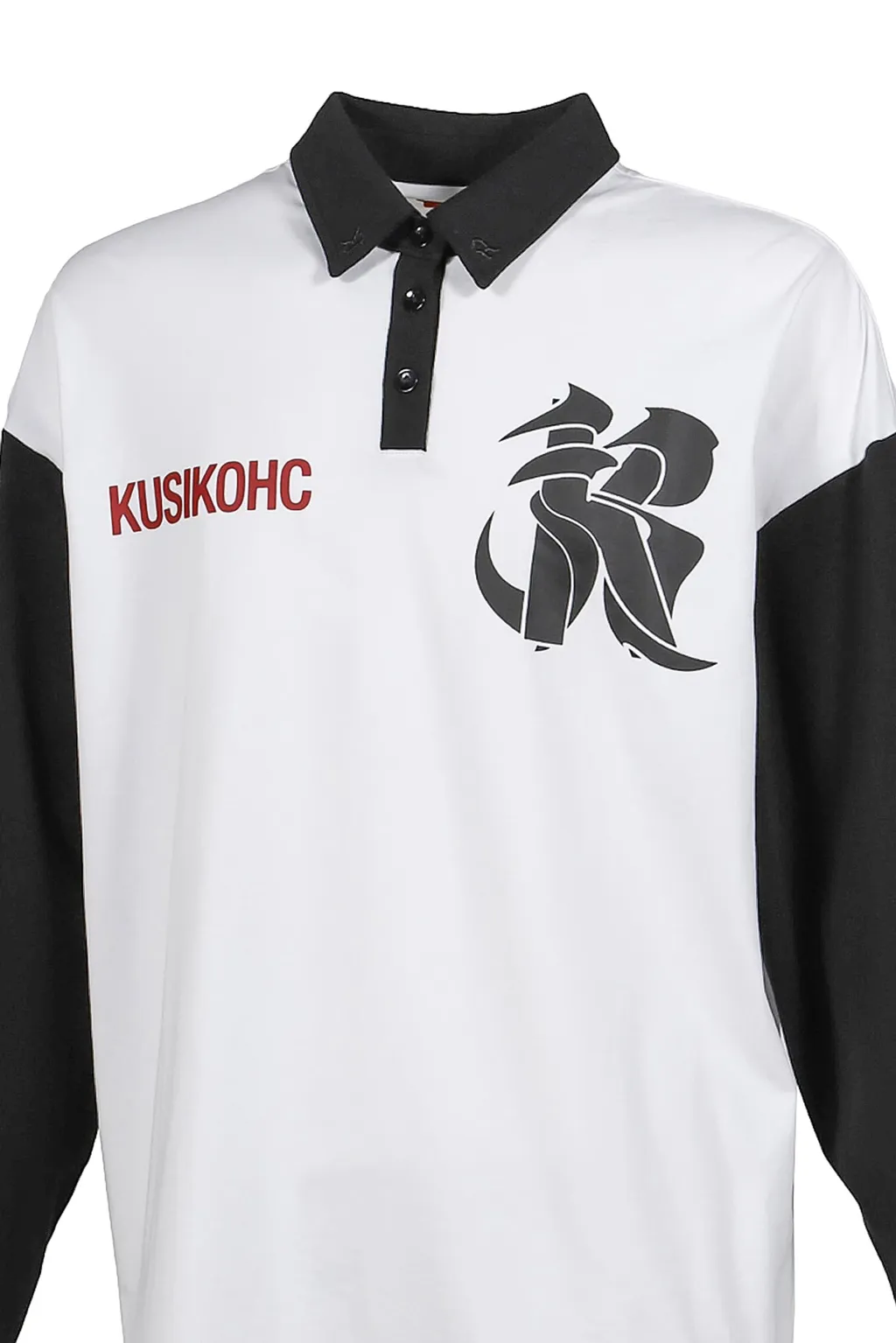Rugby Long Sleeve Polo / White