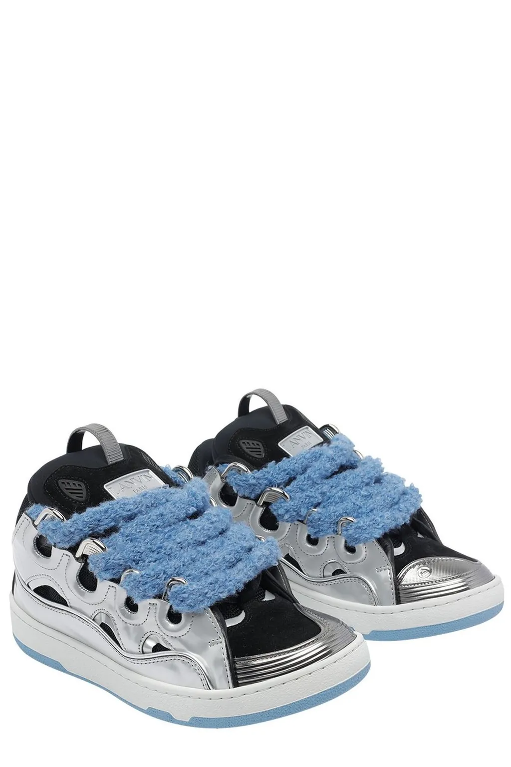 Lanvin Curb Lace-Up Sneakers