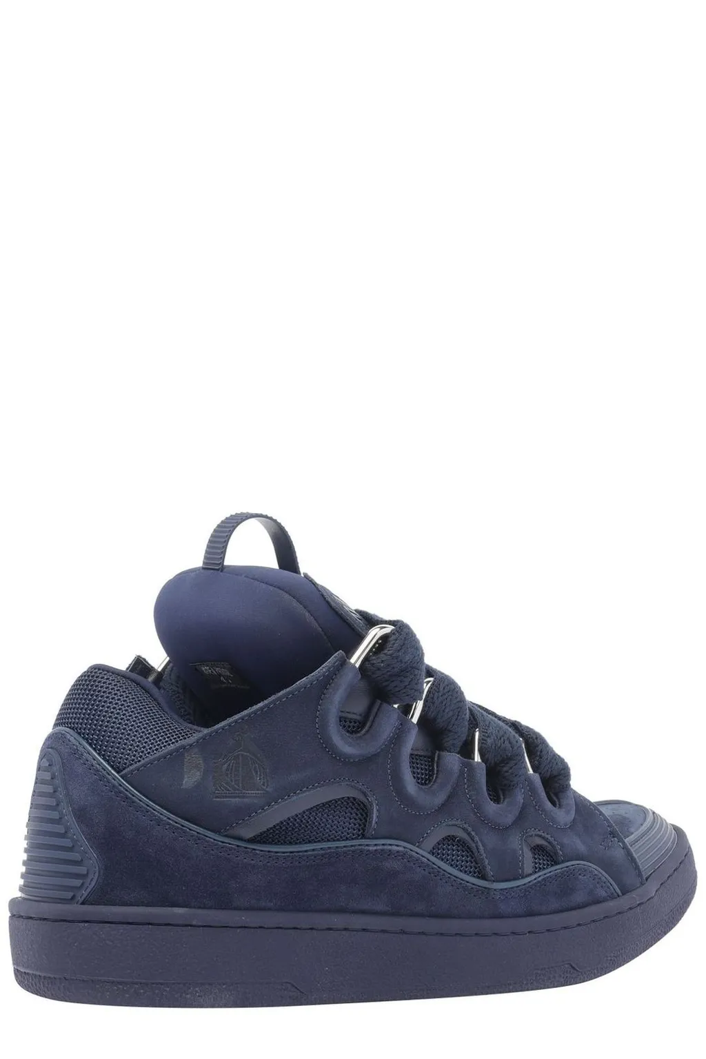 Lanvin Curb Round Toe Lace-Up Sneakers