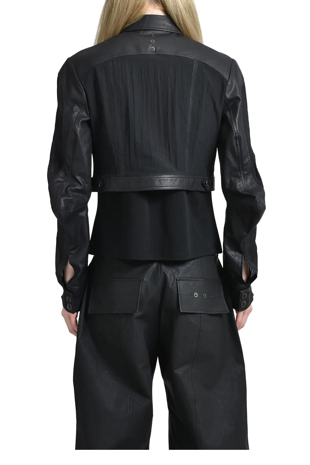 Mould[A/C] Cropped Trucket Jacket / Blk