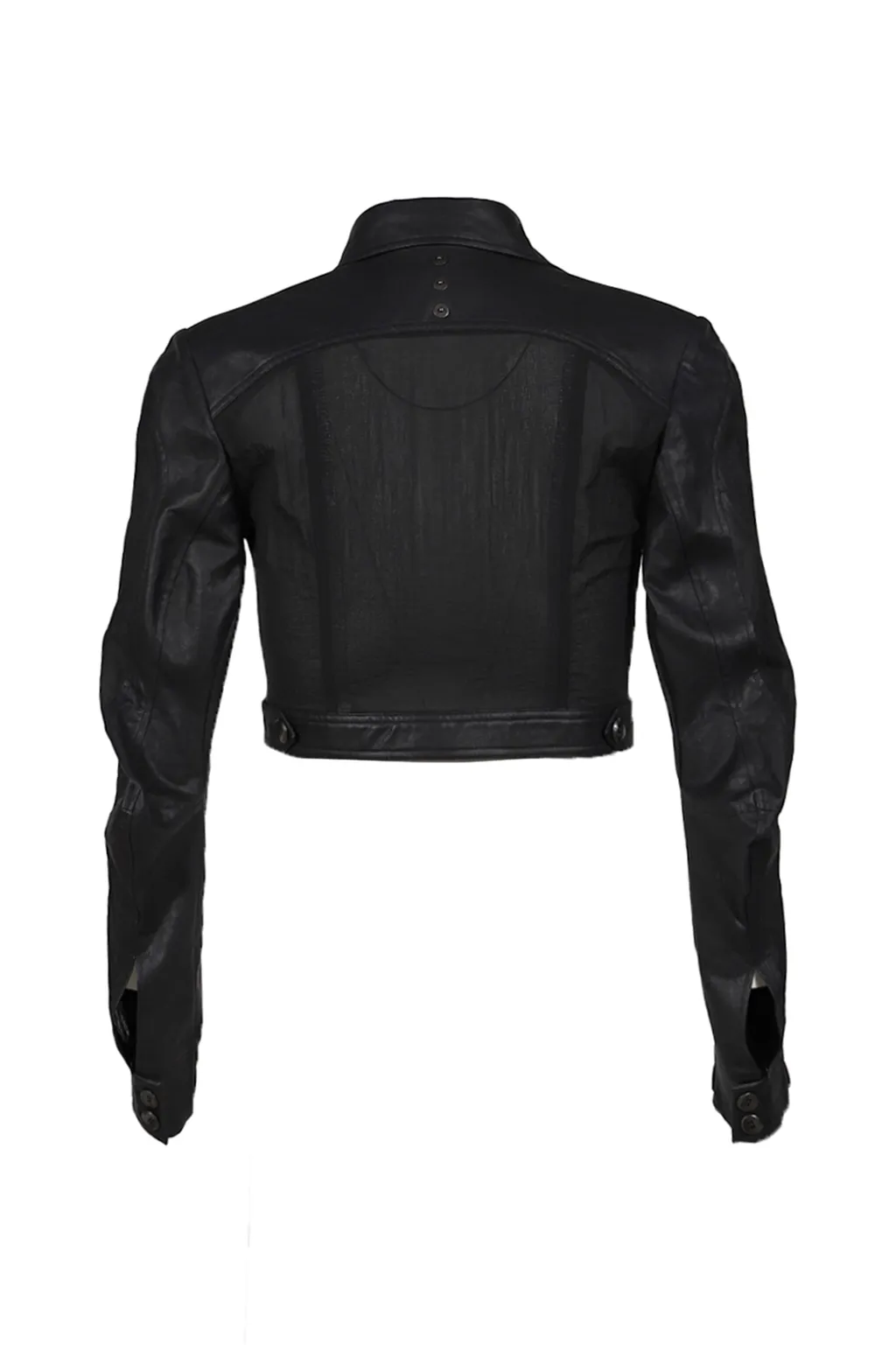 Mould[A/C] Cropped Trucket Jacket / Blk