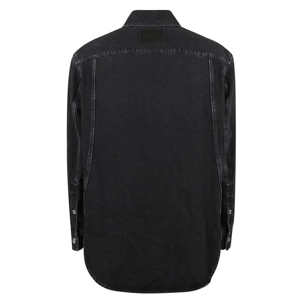 Lanvin Cocoon Button-Up Denim Shirt