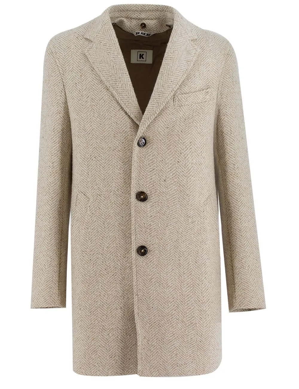 Kired Removable Bib Three-Button Coat
