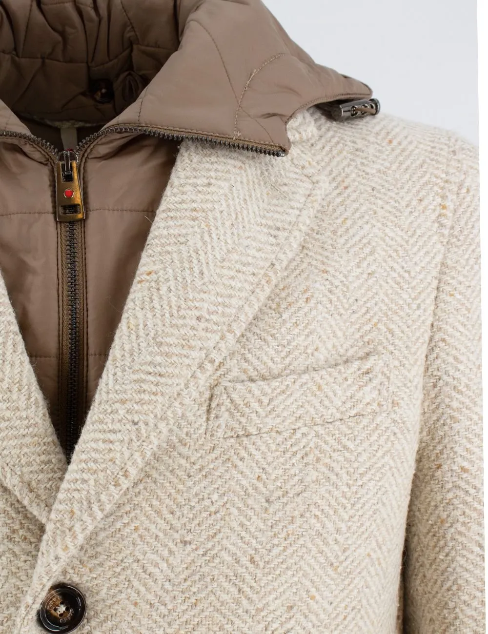 Kired Removable Bib Three-Button Coat