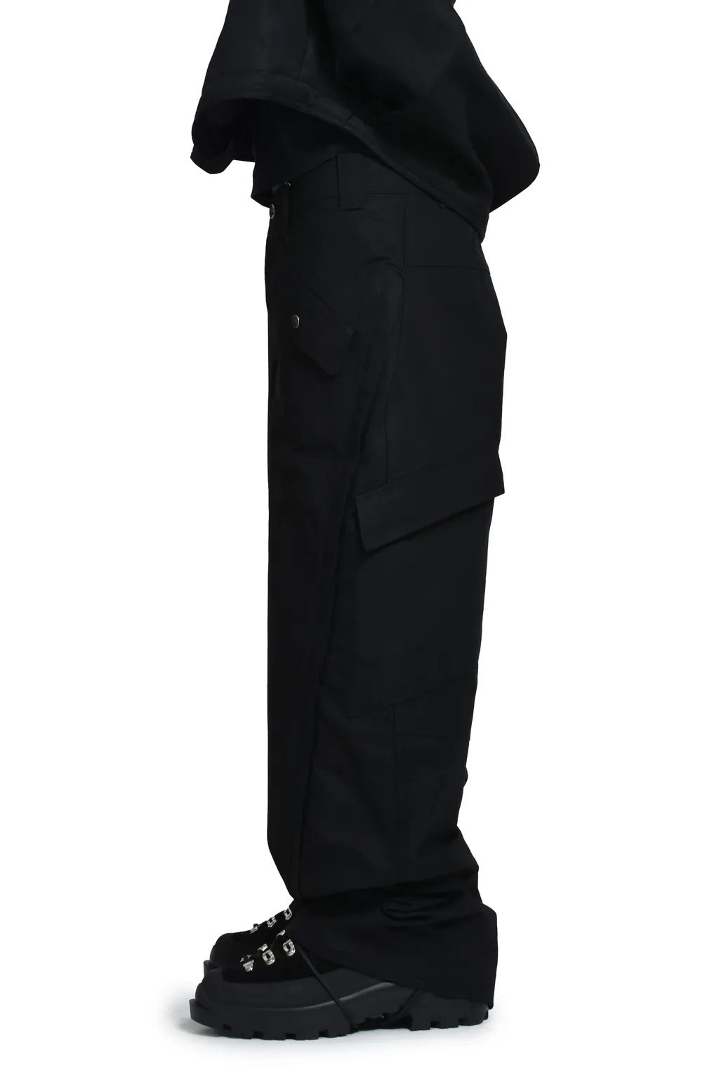 3-Way Zip Cargo Trousers / Blk