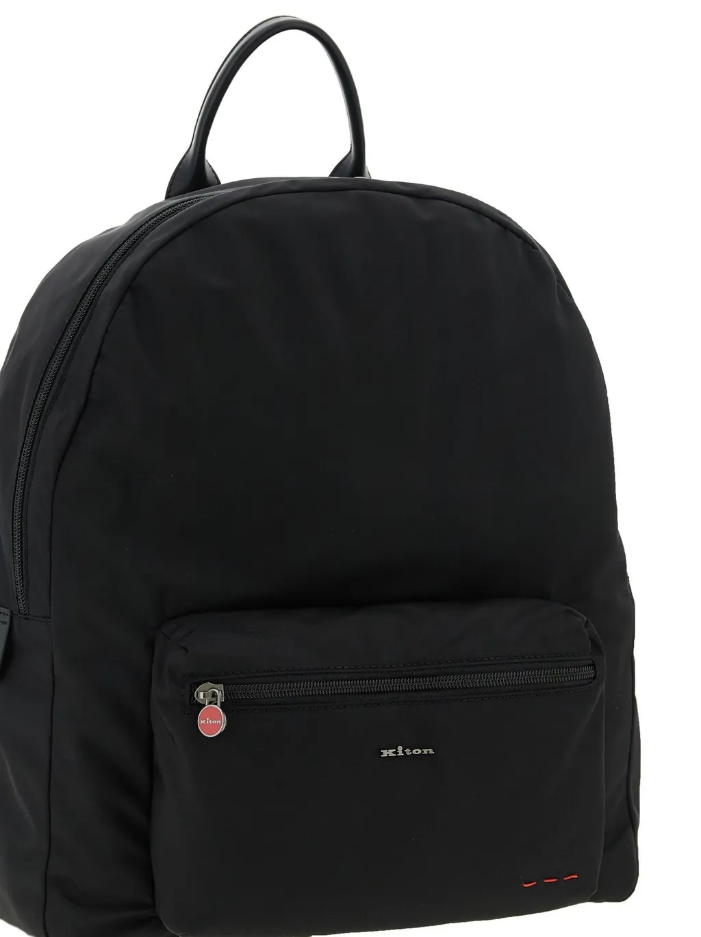 Kiton Logo Lettering Zipped Backpack