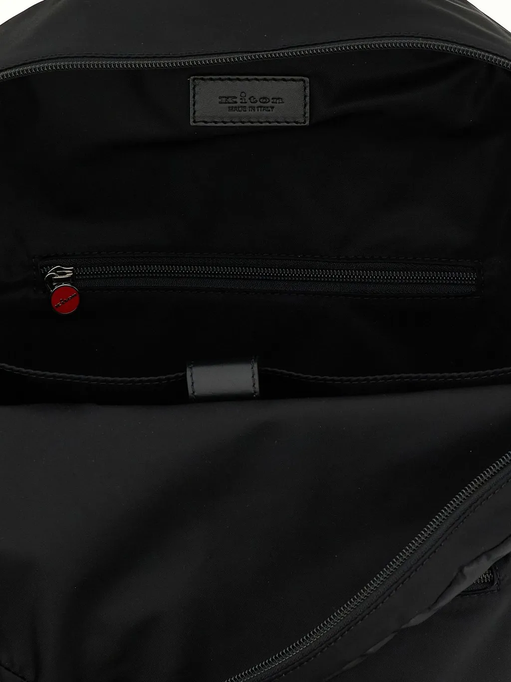 Kiton Logo Lettering Zipped Backpack