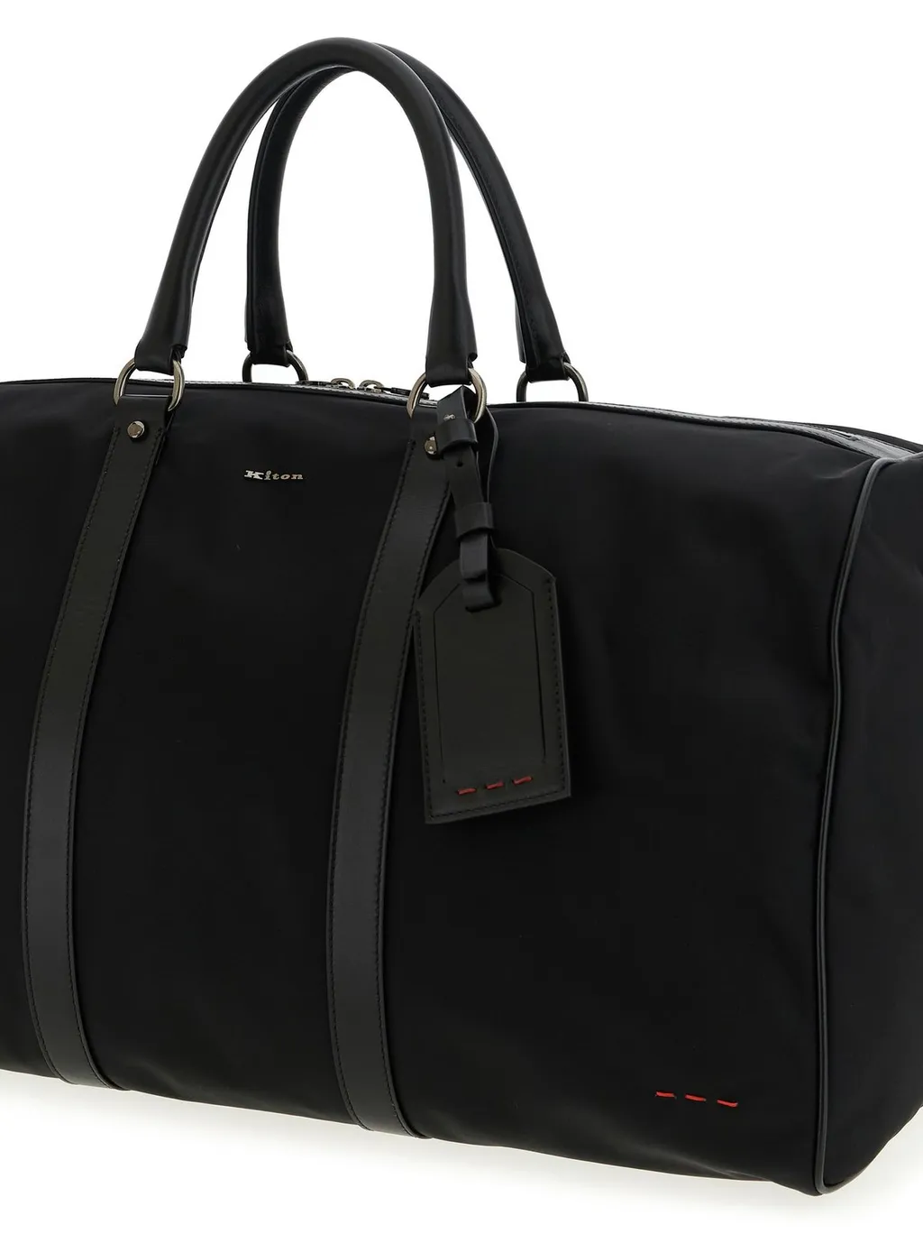 Kiton Logo Lettering Double Handle Travel Bag