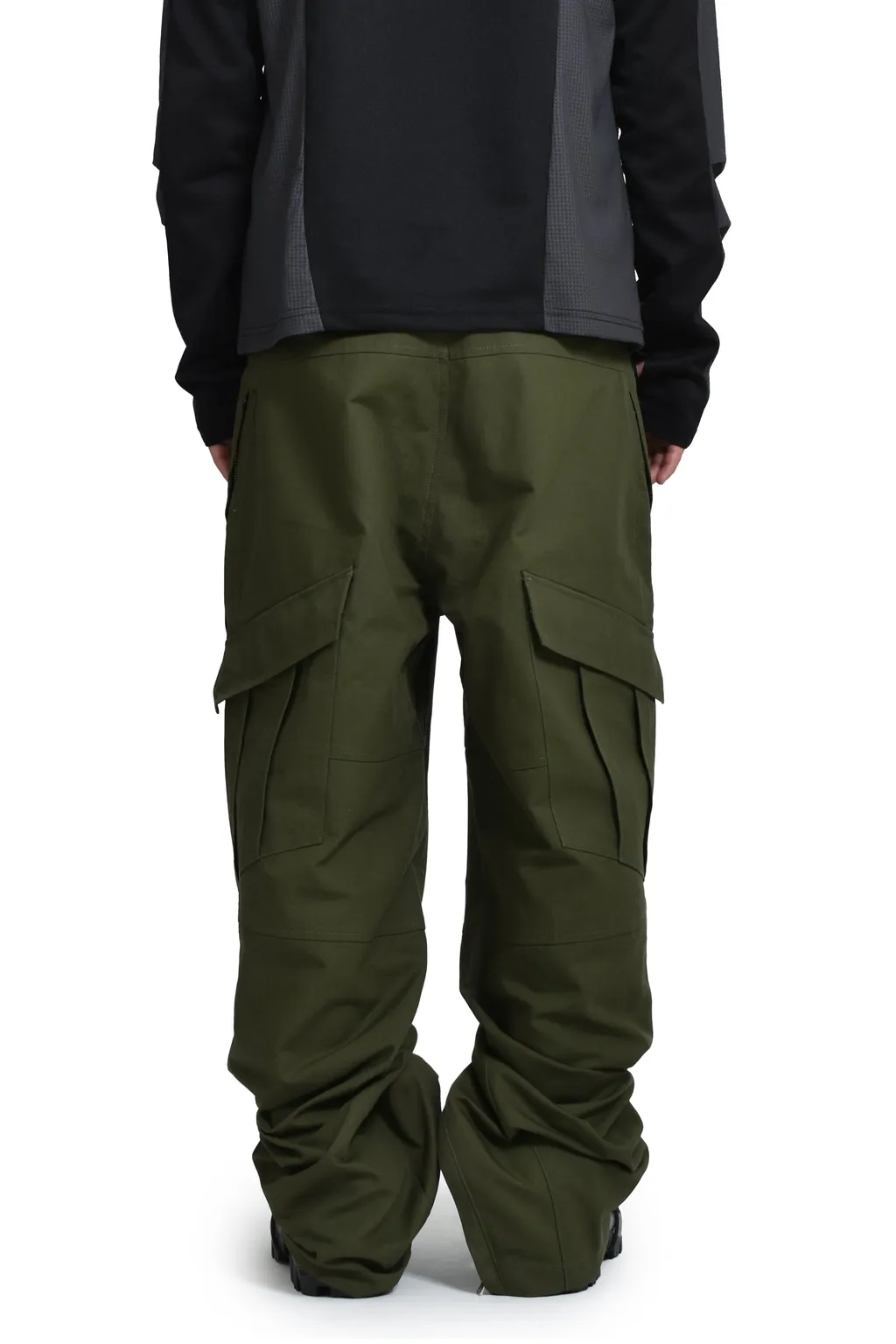 3-Way Zip Cargo Trousers / Army Grn