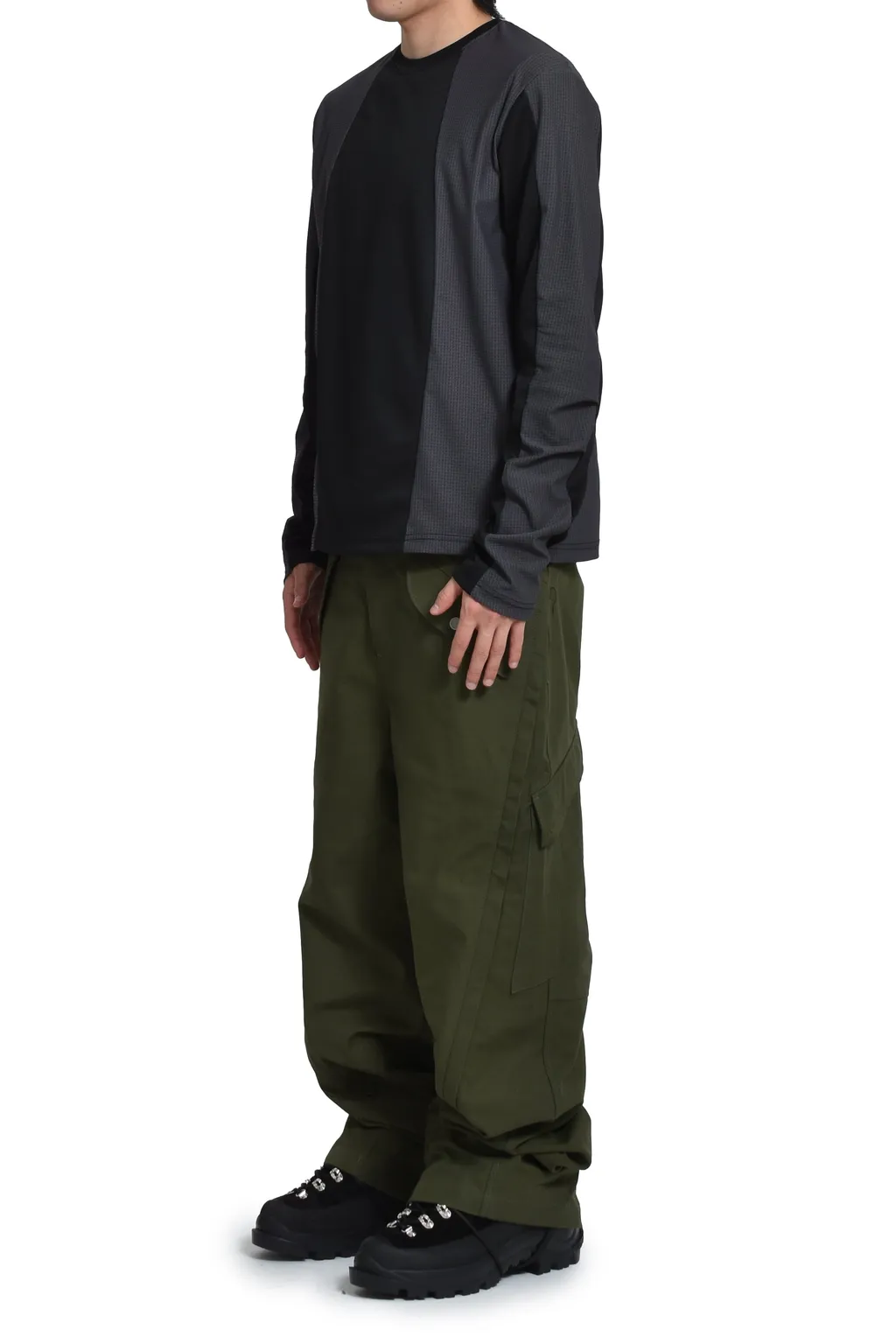 3-Way Zip Cargo Trousers / Army Grn