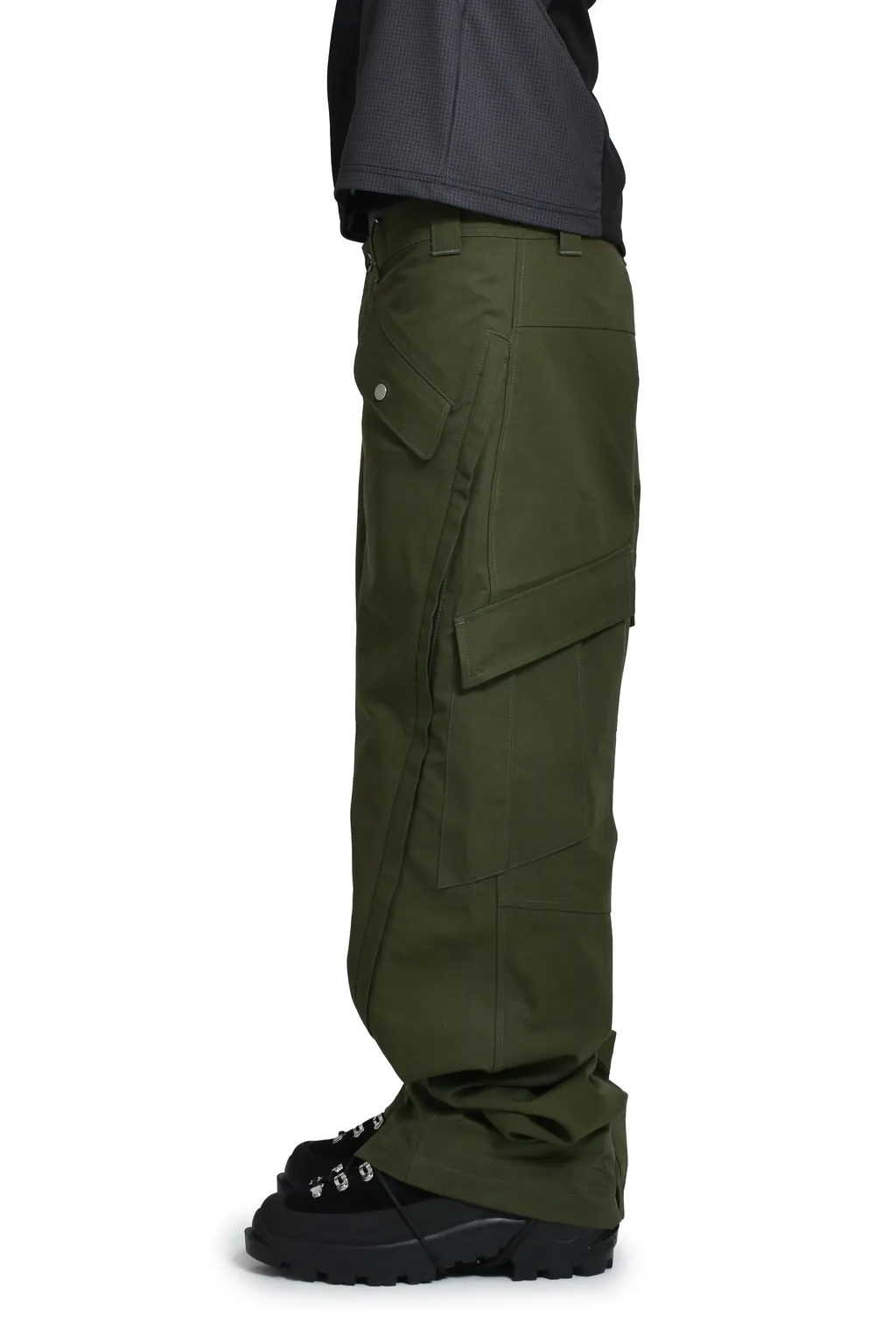 3-Way Zip Cargo Trousers / Army Grn