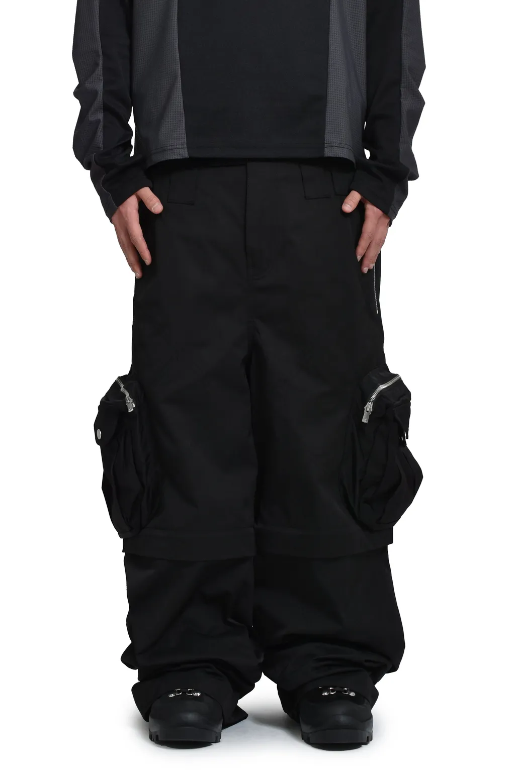 Diffraction Convertible Cargo Trousers / Blk