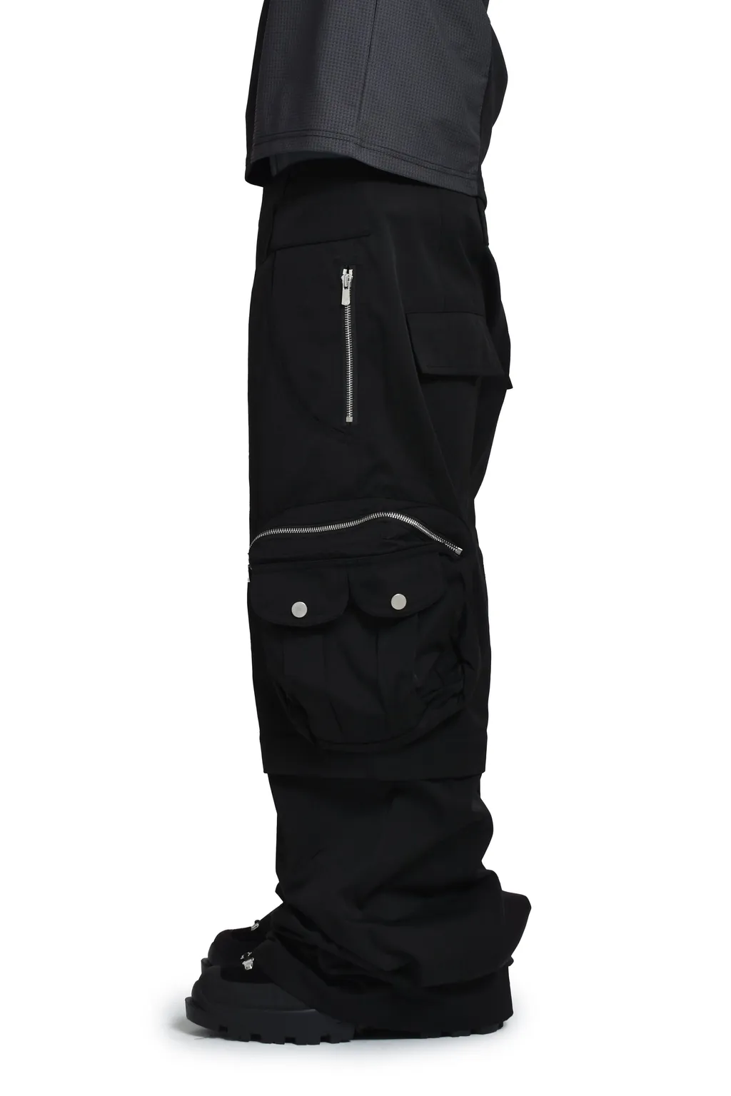 Diffraction Convertible Cargo Trousers / Blk