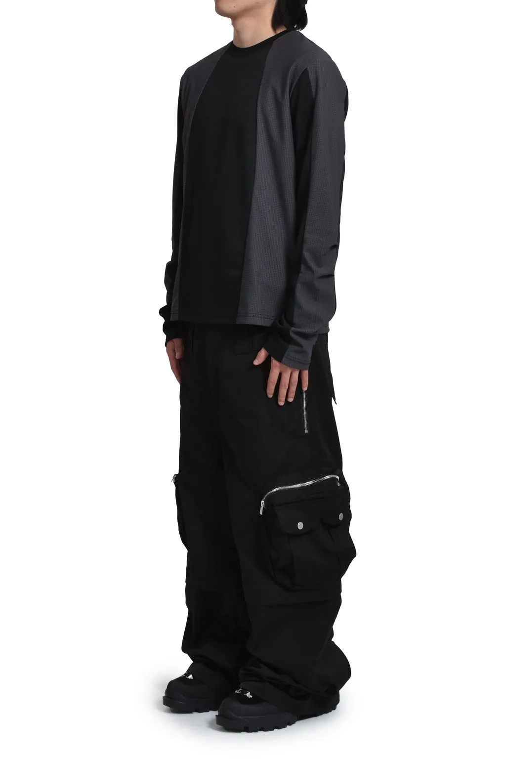Diffraction Convertible Cargo Trousers / Blk