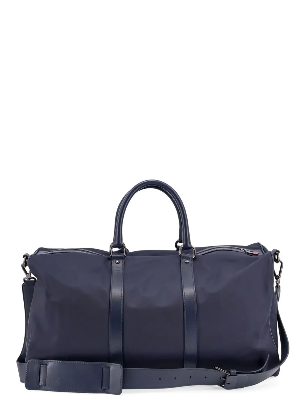 Kiton Logo Lettering Zipped Duffel Bag