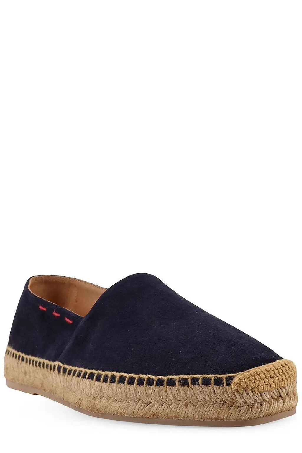 Kiton Square-Toe Slip-On Espadrilles