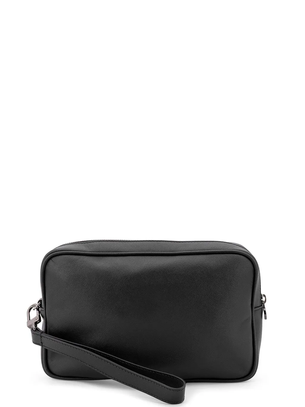 Kiton Logo Plaque Zip-Around Clutch Bag