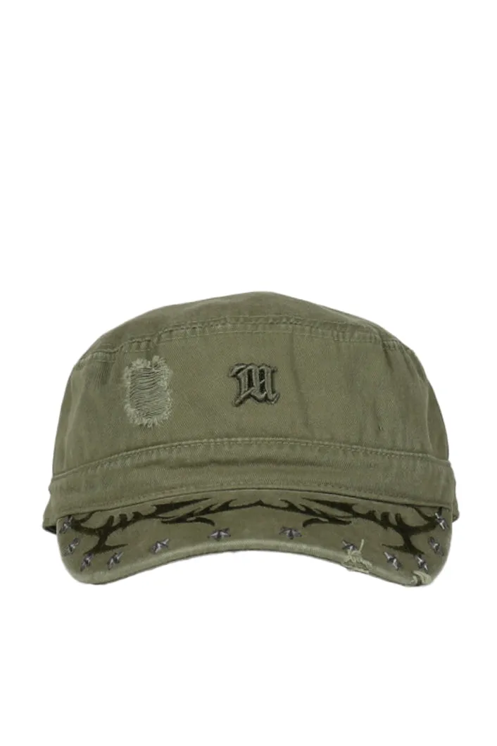 Stone Washed Military Hat / Stone