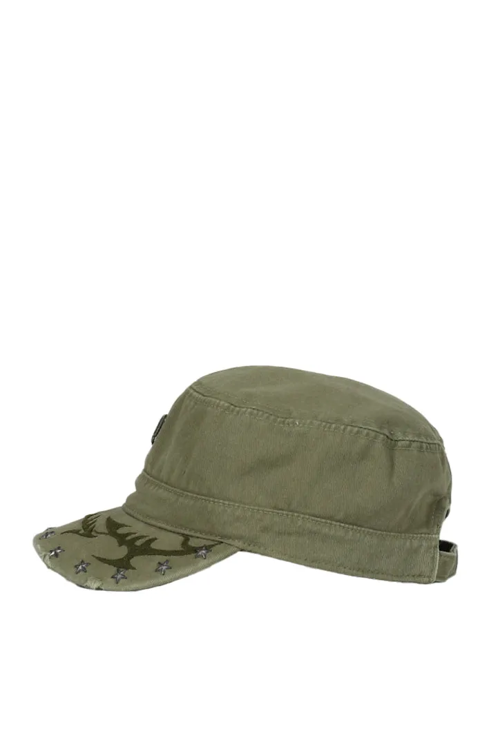 Stone Washed Military Hat / Stone