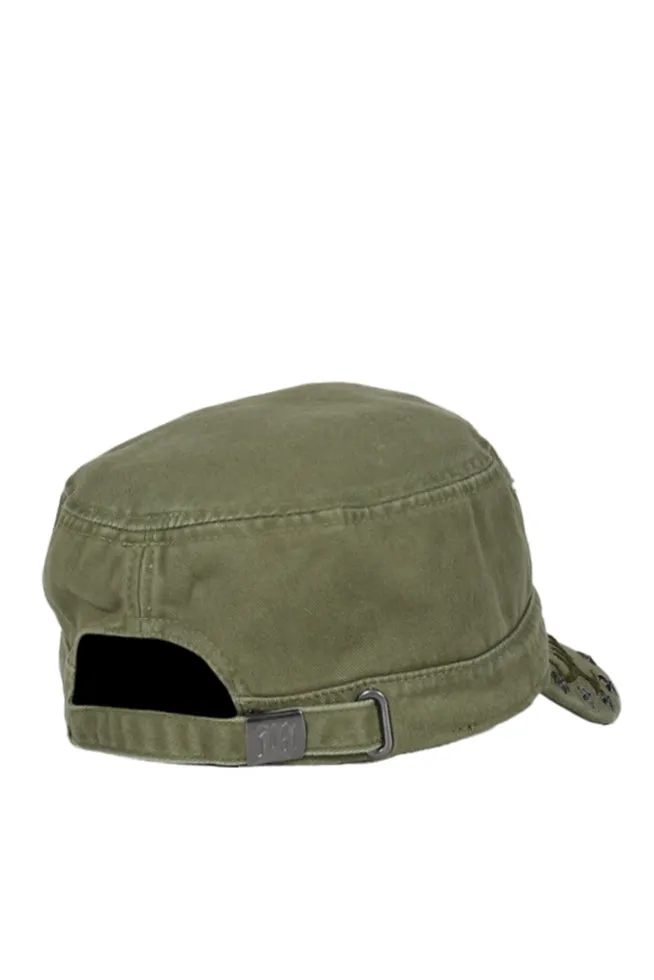 Stone Washed Military Hat / Stone