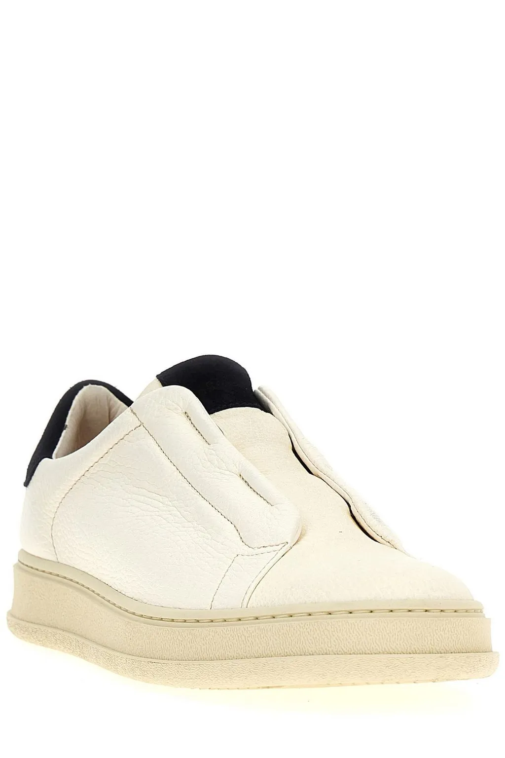 Kiton Double Stitch Slip-On Sneakers