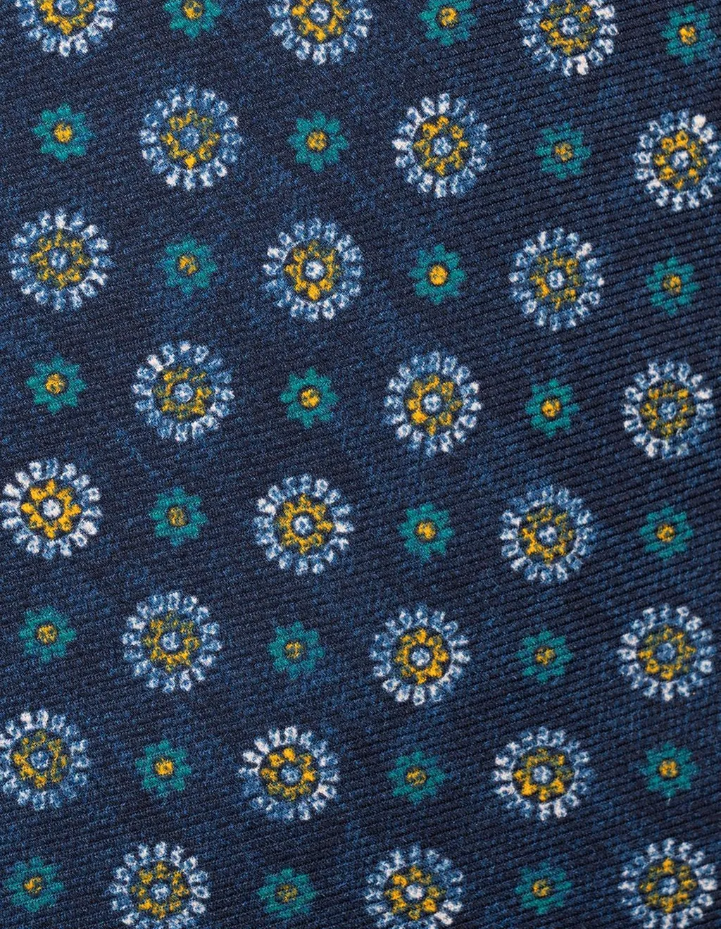 Kiton Contrast Pattern Pointed Tip Tie