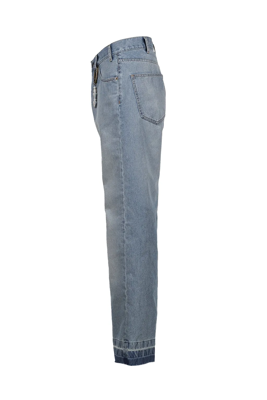 Edi - Nylon Infused Creased Straight-Leg Denim / Miami Light