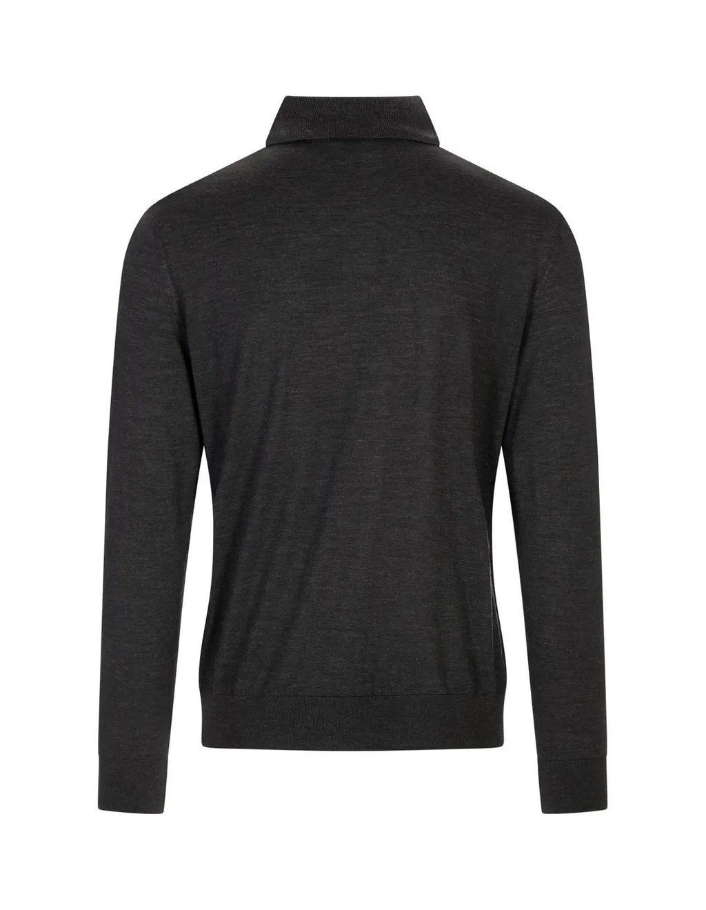 Kiton Long Sleeved Buttoned Knitted Polo Shirt