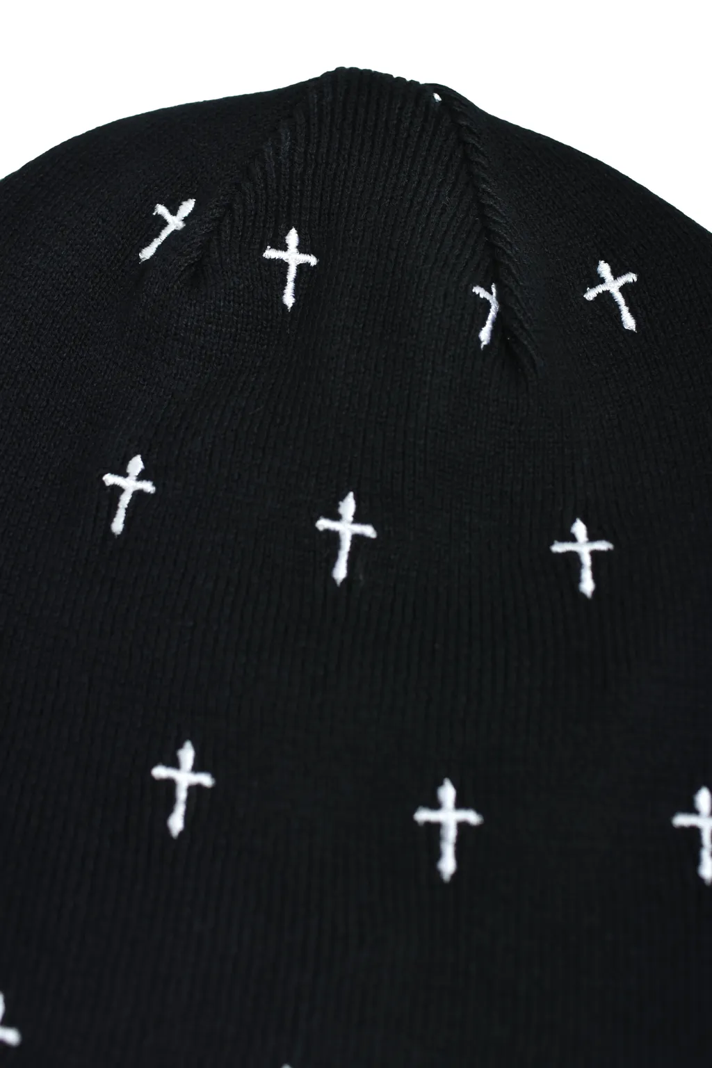 Allover Cross Beanie V2 / Blk