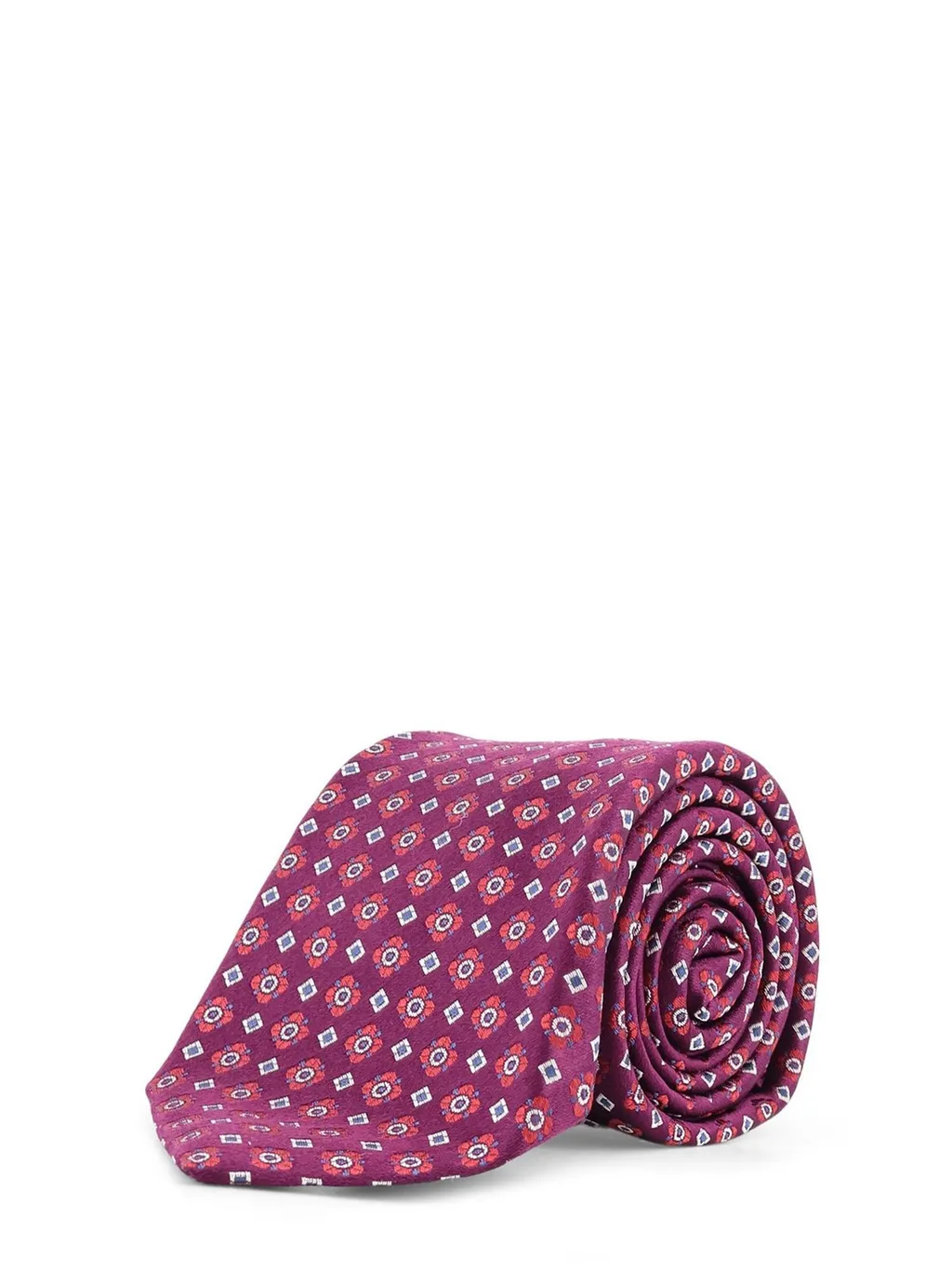 Kiton Micro Pattern Logo Tag Tie