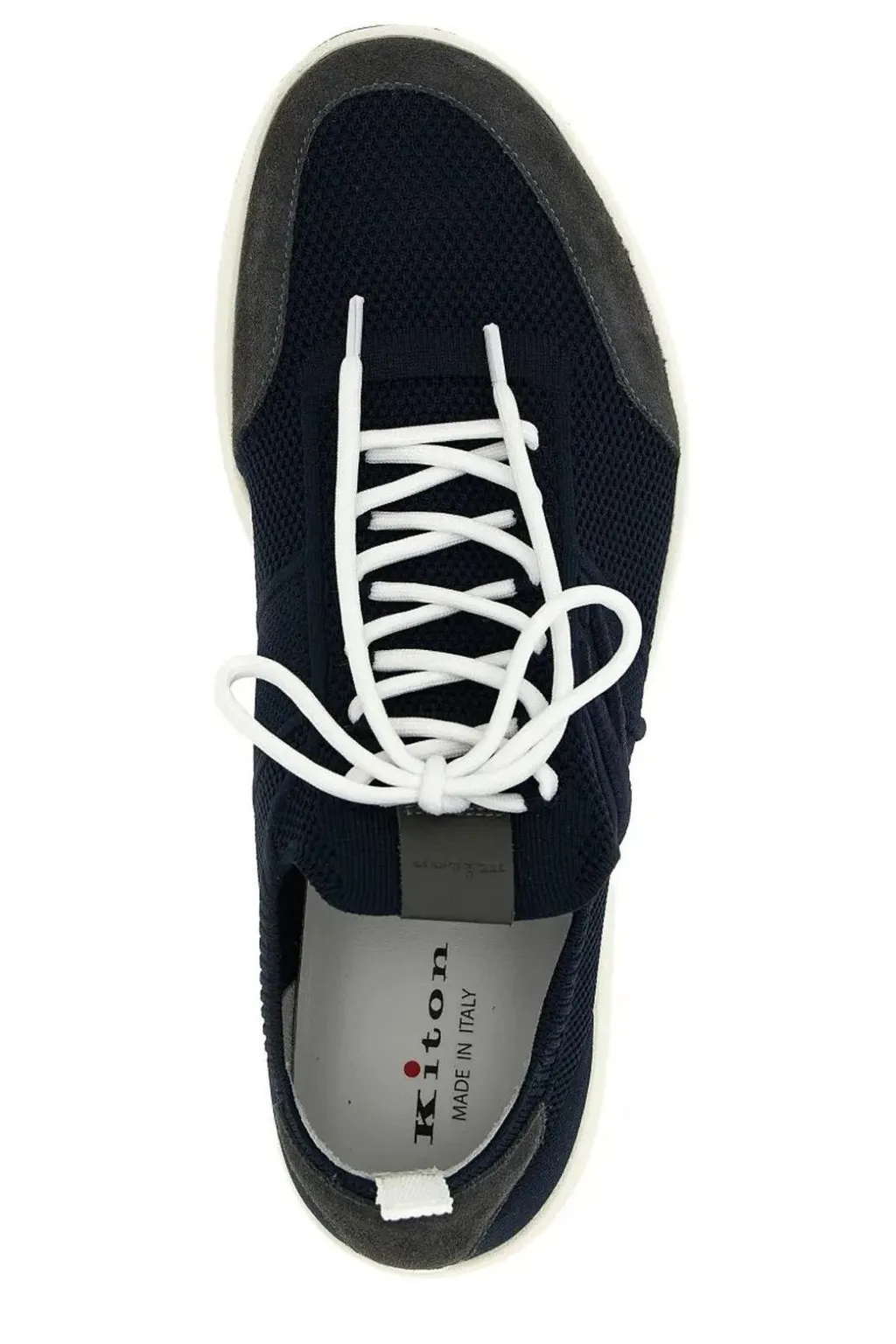 Kiton Logo Embroidered Low-Top Sneakers