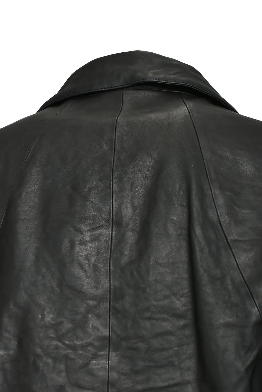 Horse Leather Cropped W Riders Jacket / Blk
