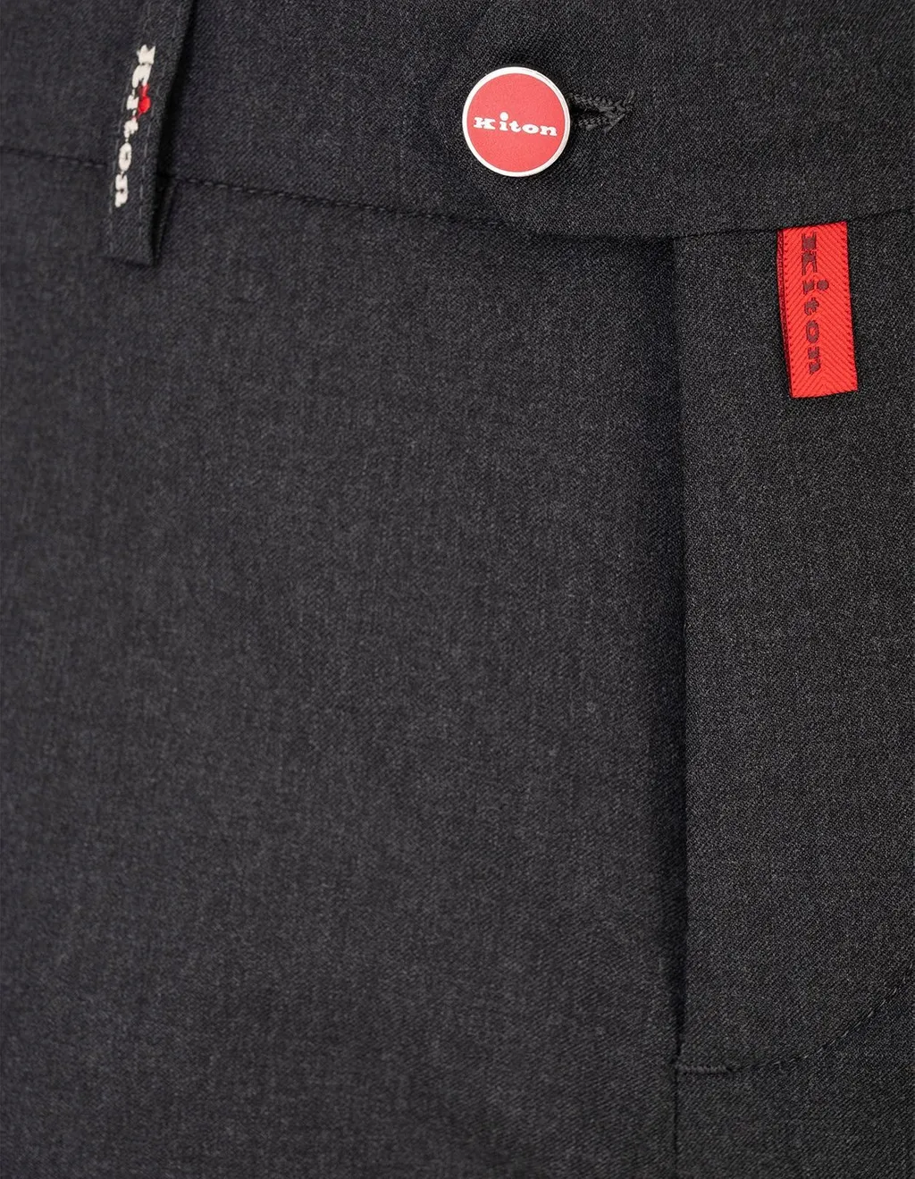 Kiton Logo Patch Trousers
