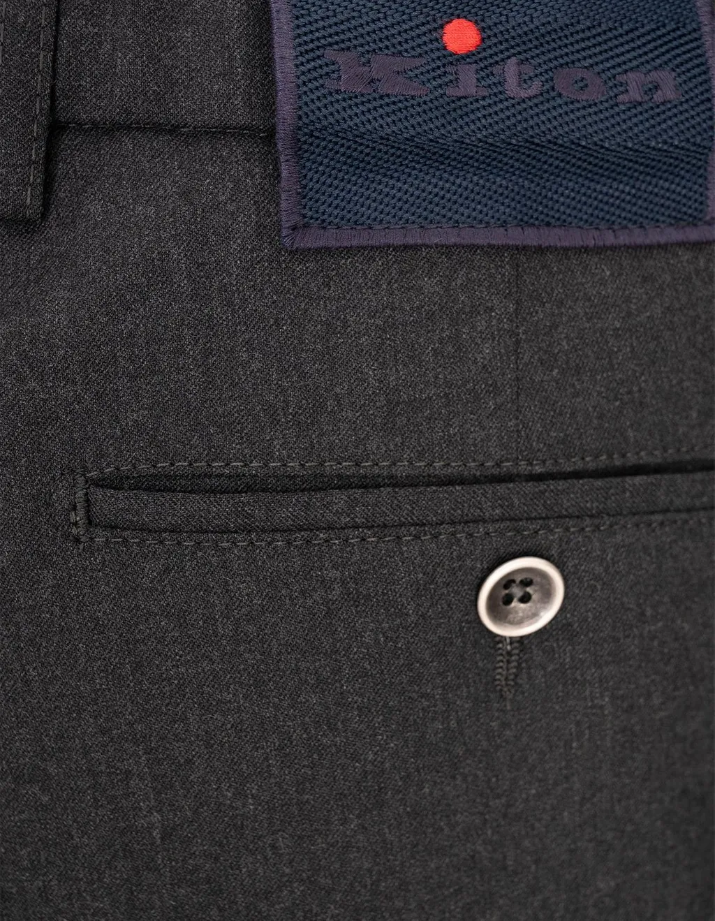 Kiton Logo Patch Trousers