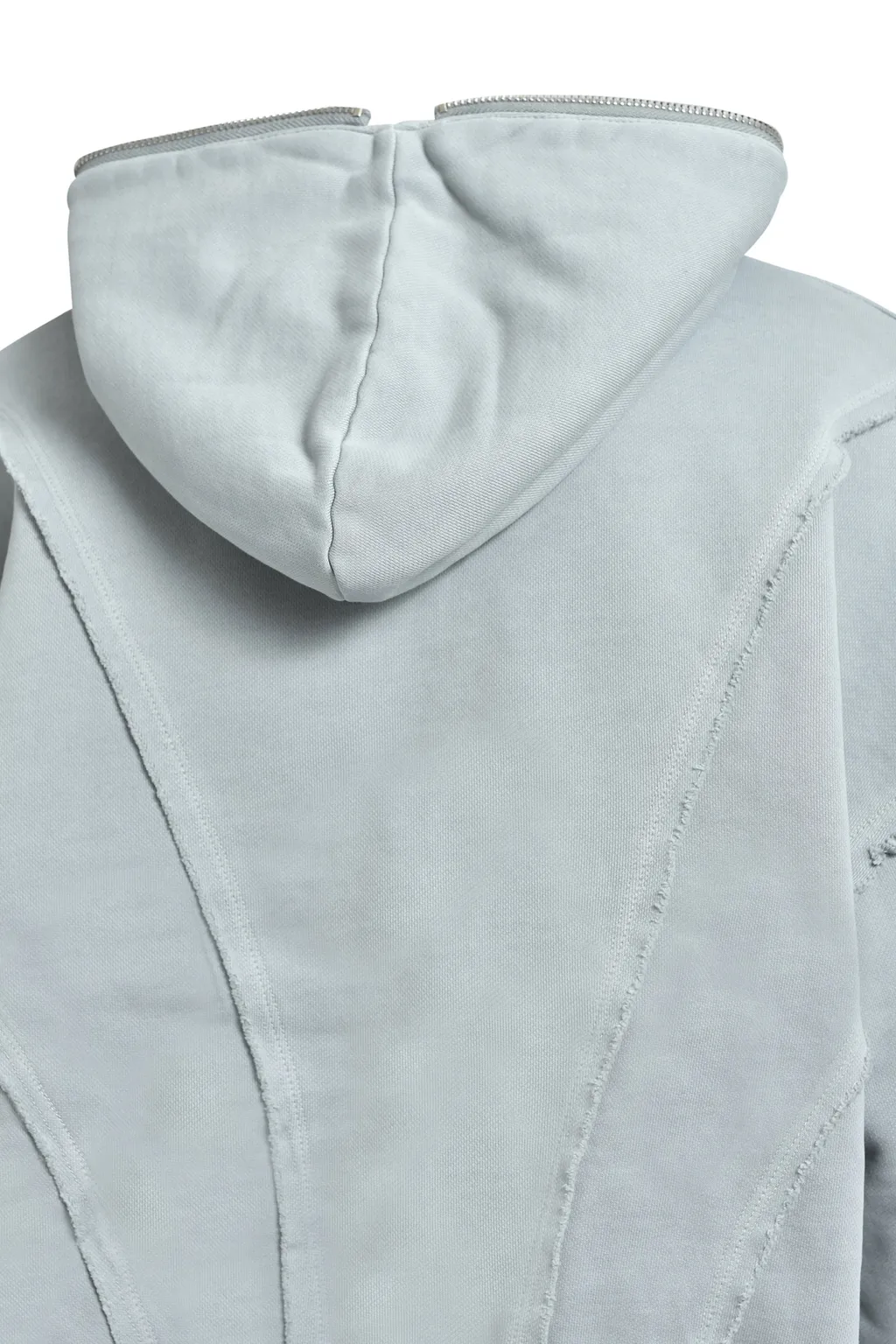 Fade Zip Up Hoodie / Gry