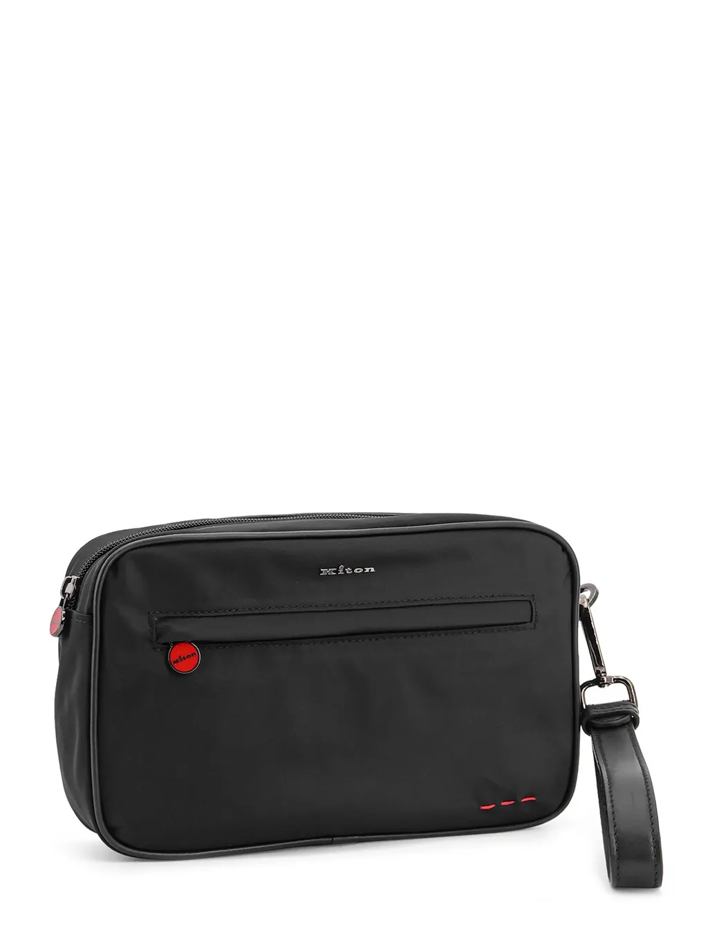 Kiton Ciro Logo Plaque Clutch Bag