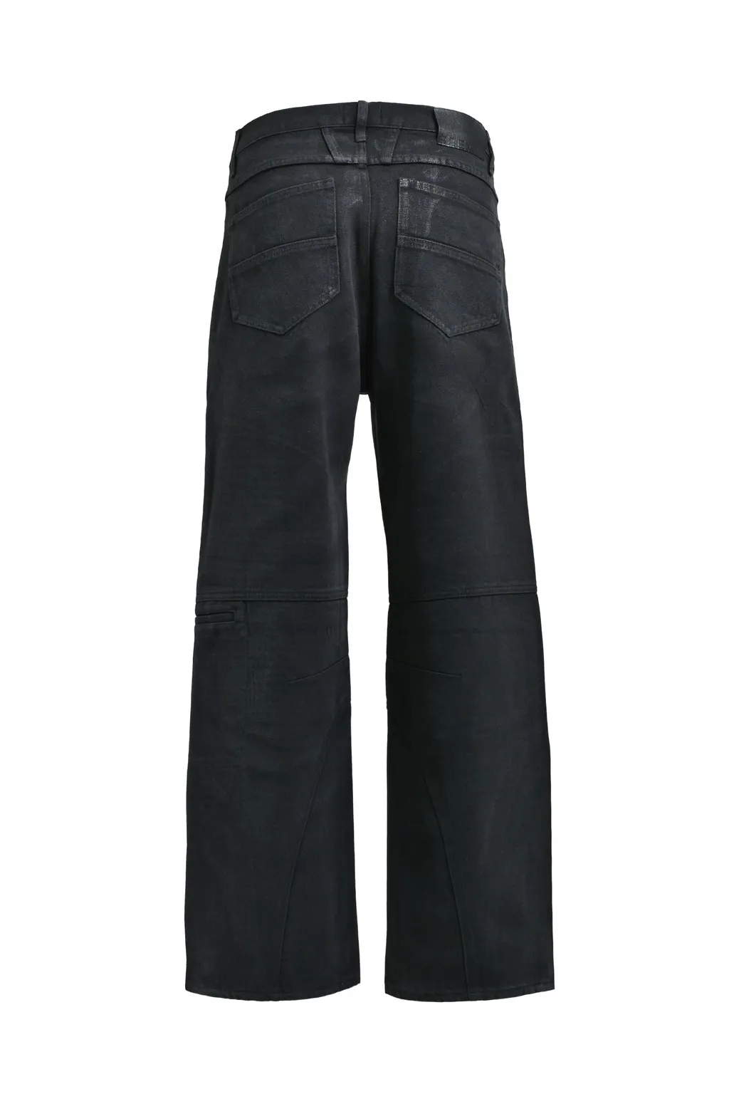 Coating Biker Denim Pants / Blk