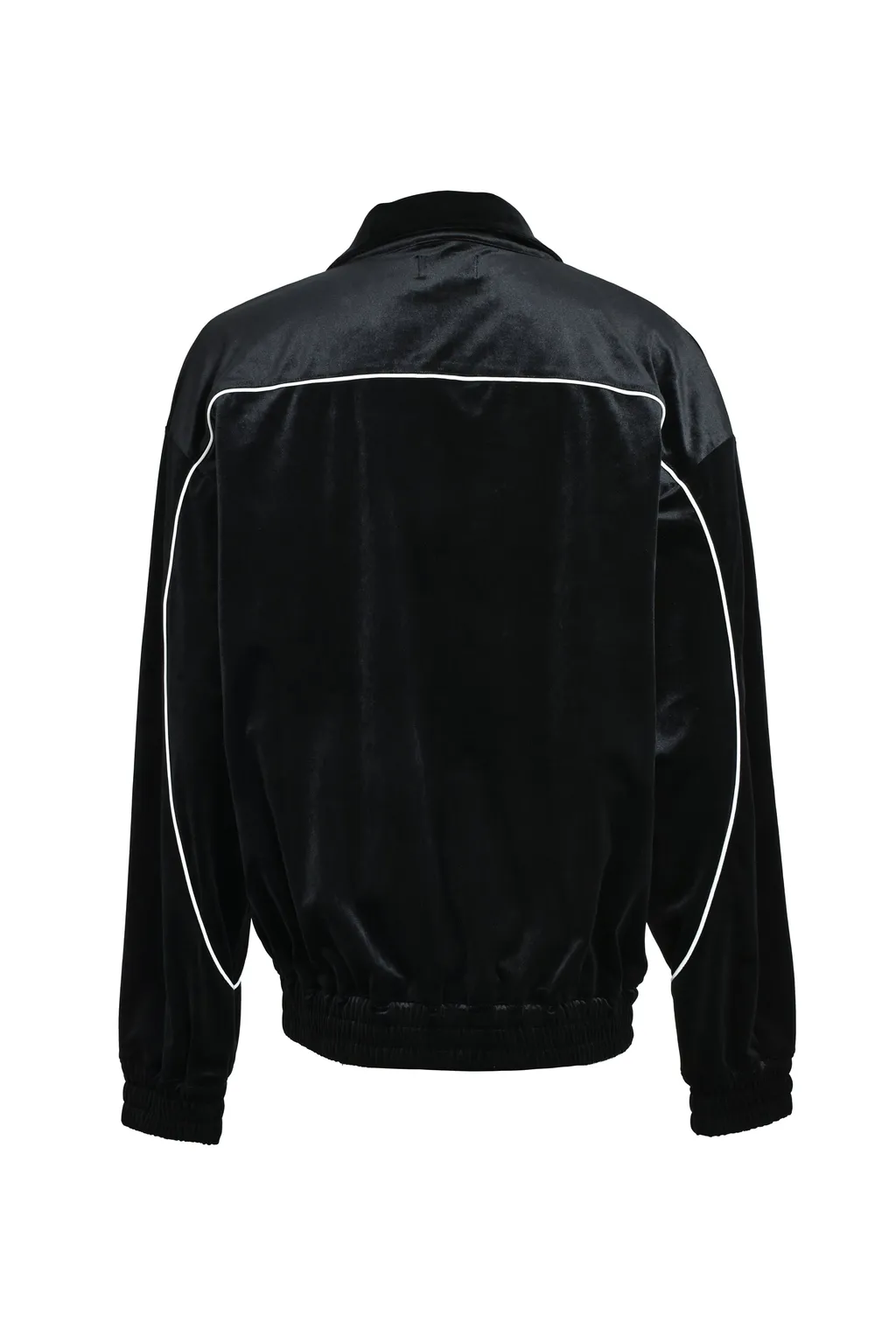 Script Logo Piping Velor Jacket / Blk