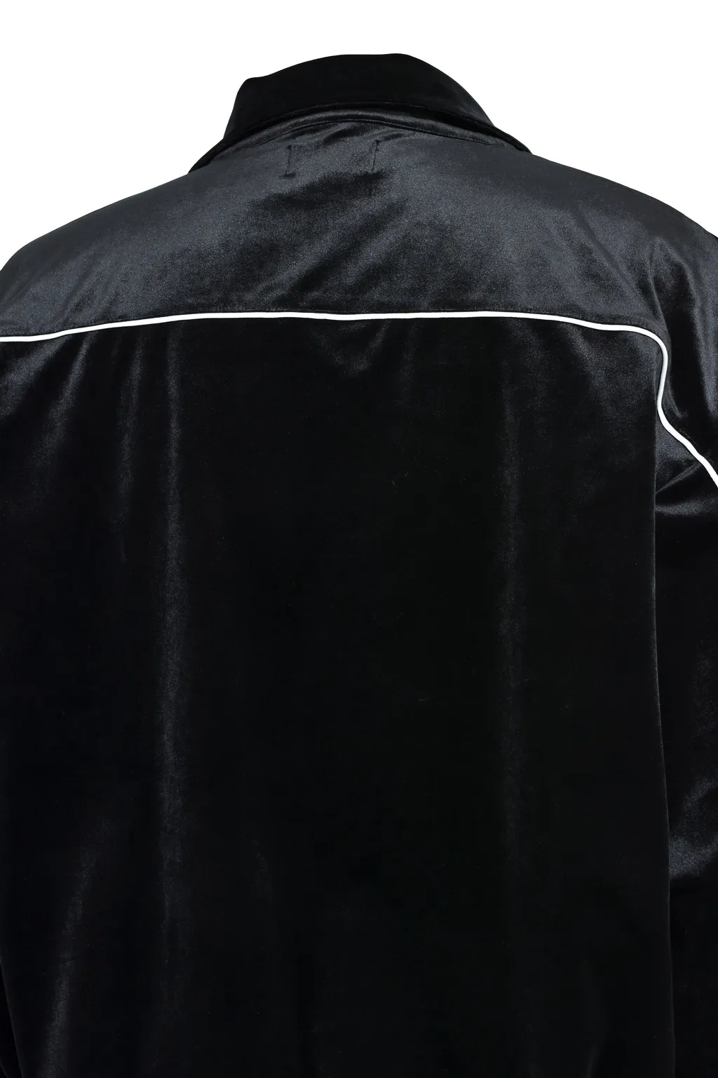 Script Logo Piping Velor Jacket / Blk