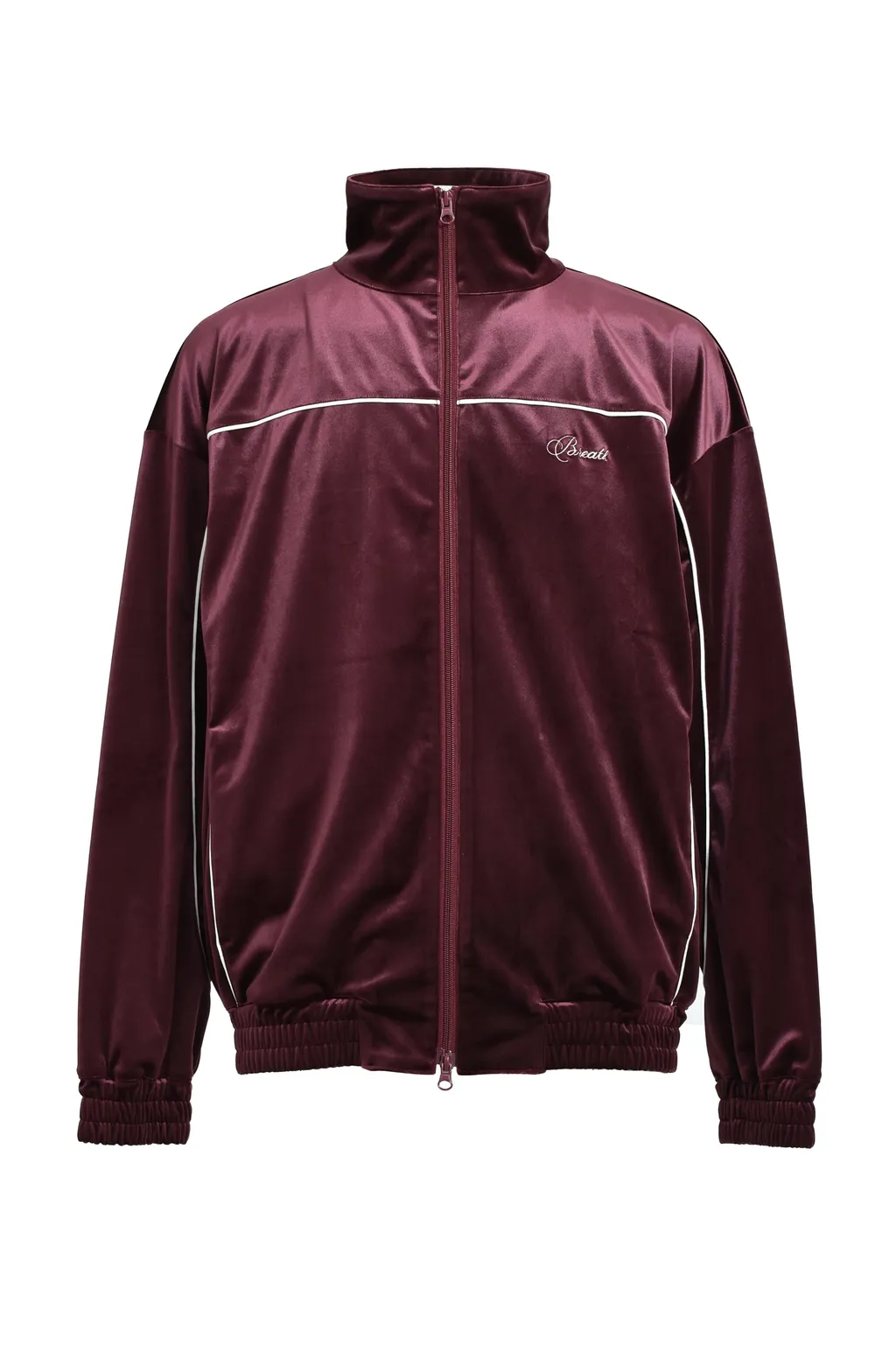 Script Logo Piping Velor Jacket / Bur