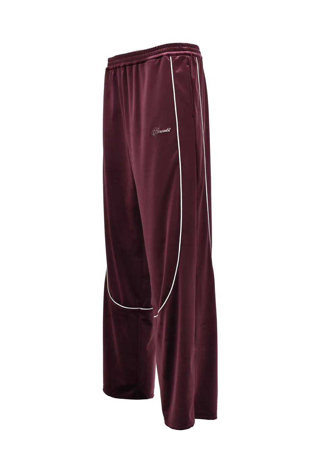 Script Logo Piping Velor Track Pants / Bur